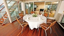 Motor Yacht Amnesia Aft Deck